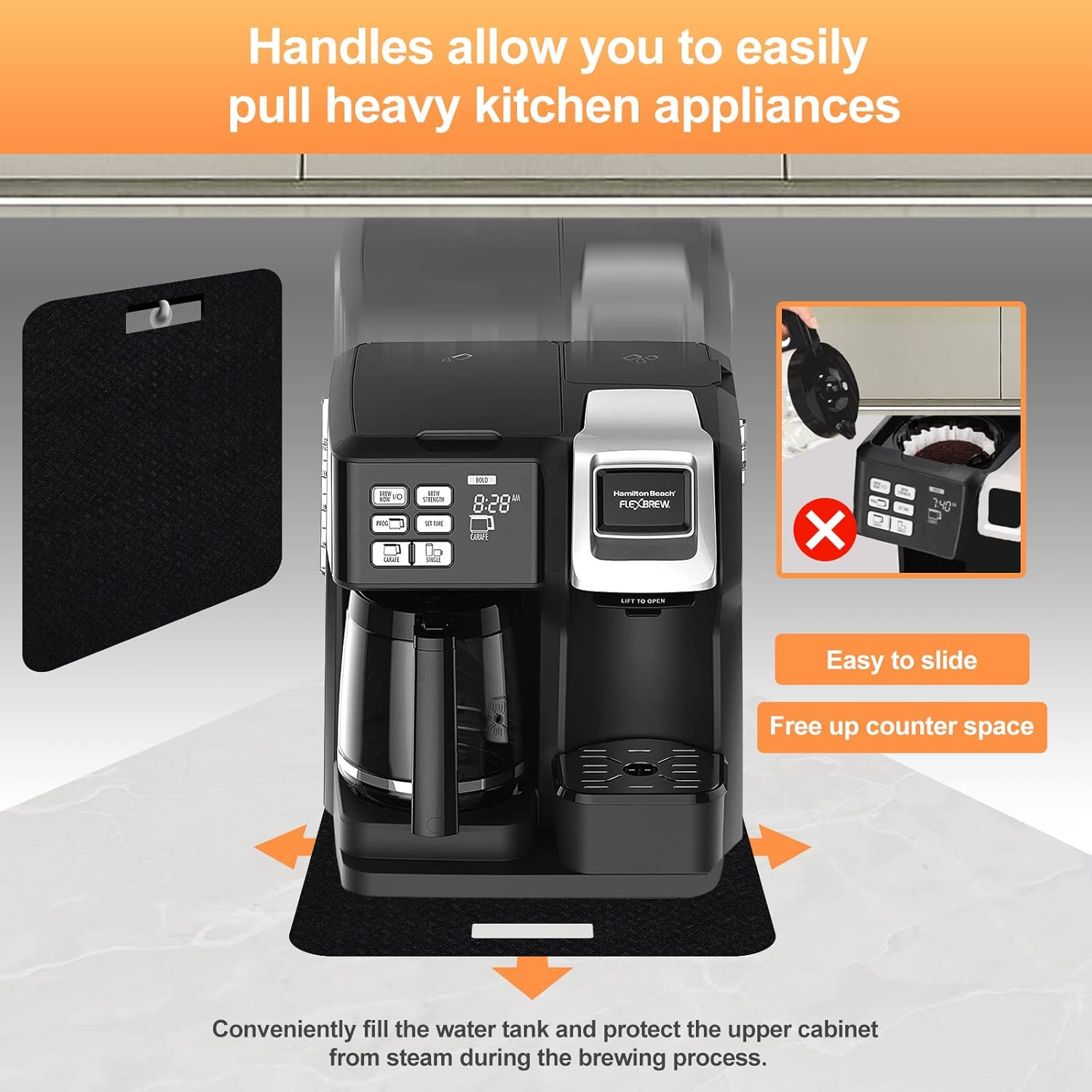Heat Resistant Mat for Air Fryer with Sliding Function - Image 2
