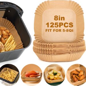 Air Fryer Paper Liners,125Pcs Parchment Paper